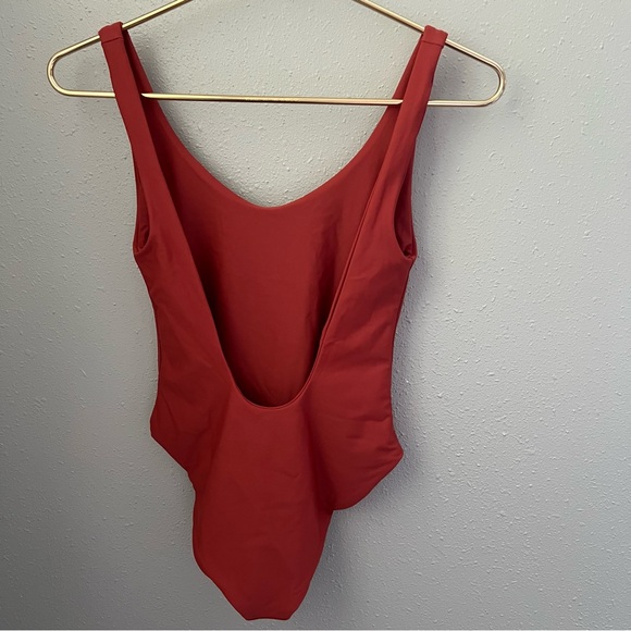 Jade Swim Contour One Piece Swimsuit in Terracotta - Picture 3 of 9